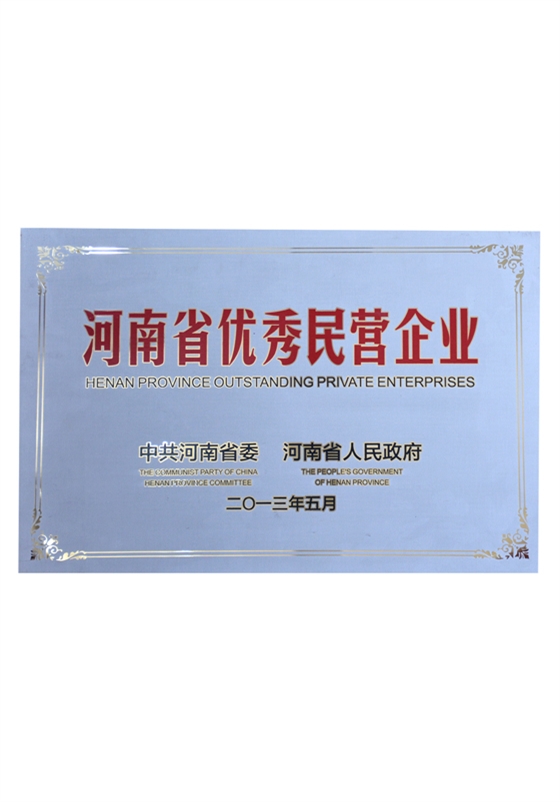 河南省優秀民營企業